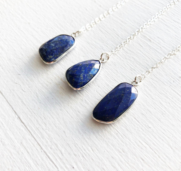 Lapis Lazuli and Sterling Silver Necklace